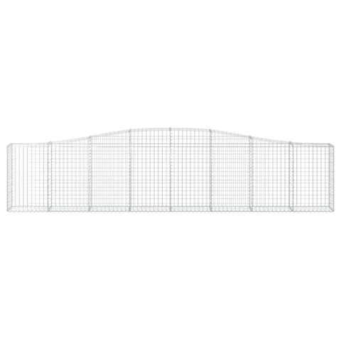 VidaXL Kosze gabionowe, 15 szt, 400x30x80/100 cm, galwanizowane żelazo VidaXL Kosze gabionowe, 15 szt, 400x30x80/100 cm, galwanizowane żelazo