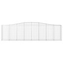 VidaXL Kosze gabionowe, 15 szt, 400x50x100/120cm, galwanizowane żelazo