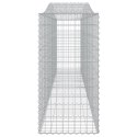 VidaXL Kosze gabionowe, 15 szt, 400x50x100/120cm, galwanizowane żelazo