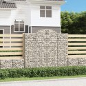 VidaXL Kosze gabionowe, 14 szt, 200x50x180/200cm, galwanizowane żelazo