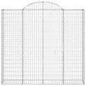 VidaXL Kosze gabionowe, 14 szt, 200x50x180/200cm, galwanizowane żelazo
