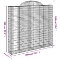 VidaXL Kosze gabionowe, 14 szt, 200x50x180/200cm, galwanizowane żelazo