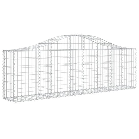VidaXL Kosze gabionowe, 15 szt, 200x30x60/80 cm, galwanizowane żelazo VidaXL Kosze gabionowe, 15 szt, 200x30x60/80 cm, galwanizowane żelazo