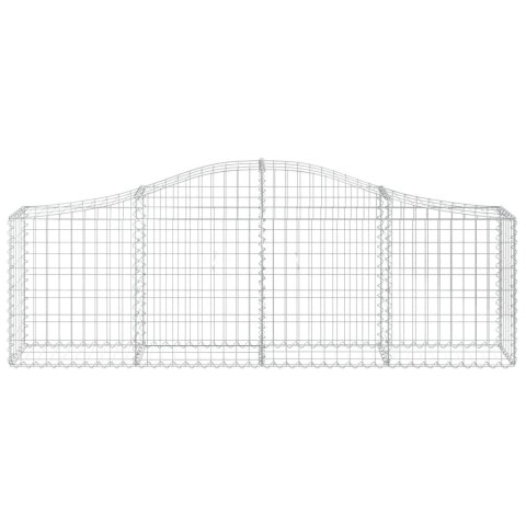 VidaXL Kosze gabionowe, 15 szt, 200x30x60/80 cm, galwanizowane żelazo VidaXL Kosze gabionowe, 15 szt, 200x30x60/80 cm, galwanizowane żelazo