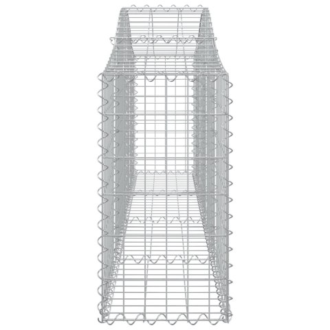 VidaXL Kosze gabionowe, 15 szt, 200x30x60/80 cm, galwanizowane żelazo VidaXL Kosze gabionowe, 15 szt, 200x30x60/80 cm, galwanizowane żelazo