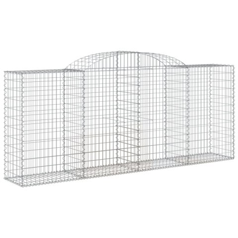 VidaXL Kosze gabionowe, 15 szt, 300x50x120/140cm, galwanizowane żelazo VidaXL Kosze gabionowe, 15 szt, 300x50x120/140cm, galwanizowane żelazo
