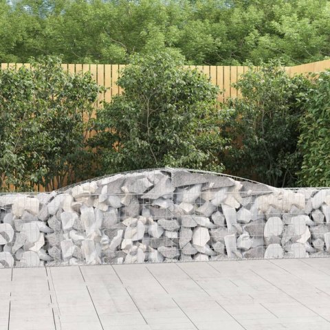 VidaXL Kosze gabionowe, 15 szt, 400x30x60/80 cm, galwanizowane żelazo VidaXL Kosze gabionowe, 15 szt, 400x30x60/80 cm, galwanizowane żelazo