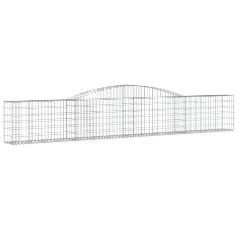 VidaXL Kosze gabionowe, 15 szt, 400x30x60/80 cm, galwanizowane żelazo VidaXL Kosze gabionowe, 15 szt, 400x30x60/80 cm, galwanizowane żelazo