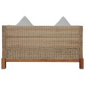 VidaXL 2-częściowy zestaw wypoczynkowy z poduszkami, naturalny rattan
