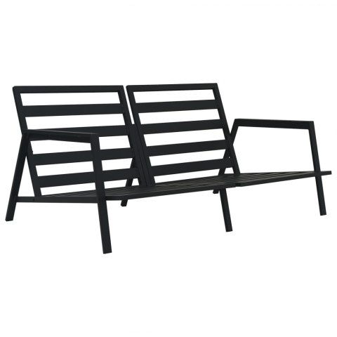 VidaXL 5-cz. zestaw mebli do ogrodu, poduszki, aluminium, ciemnoszary VidaXL 5-cz. zestaw mebli do ogrodu, poduszki, aluminium, ciemnoszary