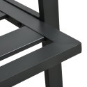 VidaXL 5-cz. zestaw mebli do ogrodu, poduszki, aluminium, ciemnoszary