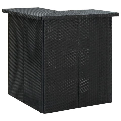 VidaXL 16-cz. zestaw barowy do ogrodu, z poduszkami, rattan PE, czarny VidaXL 16-cz. zestaw barowy do ogrodu, z poduszkami, rattan PE, czarny
