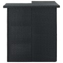 VidaXL 16-cz. zestaw barowy do ogrodu, z poduszkami, rattan PE, czarny