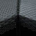 VidaXL 16-cz. zestaw barowy do ogrodu, z poduszkami, rattan PE, czarny