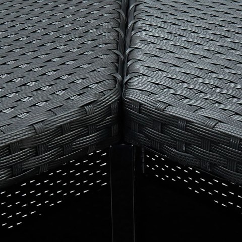 VidaXL 16-cz. zestaw barowy do ogrodu, z poduszkami, rattan PE, czarny VidaXL 16-cz. zestaw barowy do ogrodu, z poduszkami, rattan PE, czarny