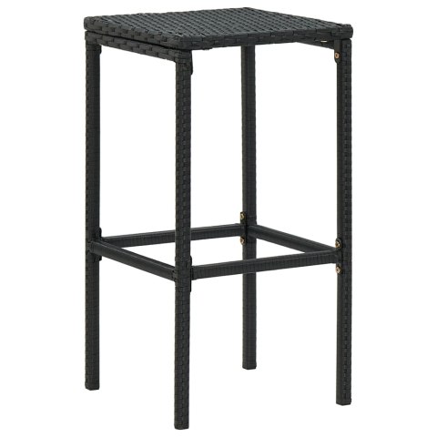 VidaXL 16-cz. zestaw barowy do ogrodu, z poduszkami, rattan PE, czarny VidaXL 16-cz. zestaw barowy do ogrodu, z poduszkami, rattan PE, czarny