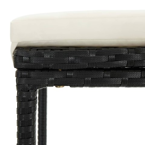 VidaXL 16-cz. zestaw barowy do ogrodu, z poduszkami, rattan PE, czarny VidaXL 16-cz. zestaw barowy do ogrodu, z poduszkami, rattan PE, czarny
