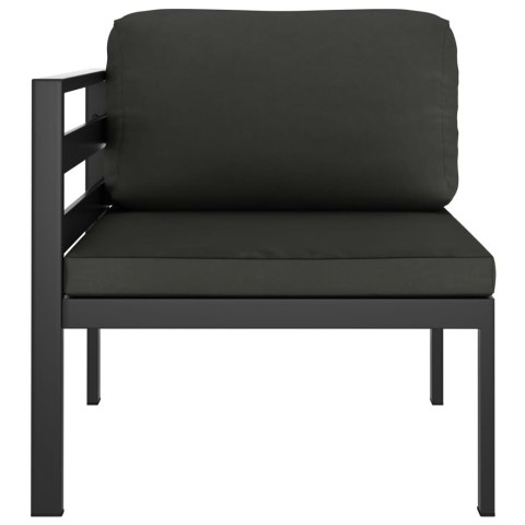 VidaXL 8-cz. zestaw mebli ogrodowych, poduszki, aluminium, antracyt VidaXL 8-cz. zestaw mebli ogrodowych, poduszki, aluminium, antracyt