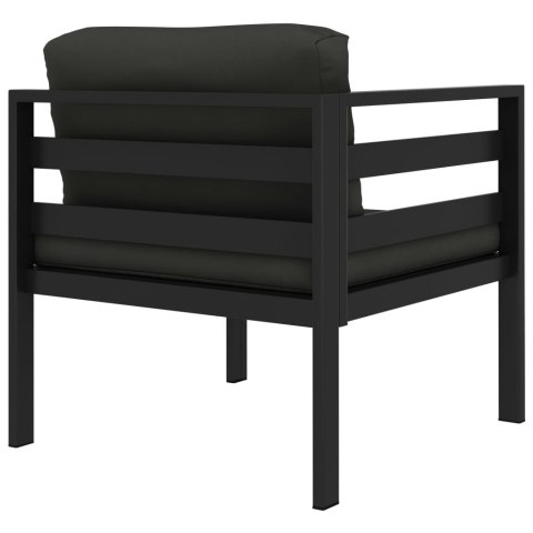 VidaXL 8-cz. zestaw mebli ogrodowych, poduszki, aluminium, antracyt VidaXL 8-cz. zestaw mebli ogrodowych, poduszki, aluminium, antracyt