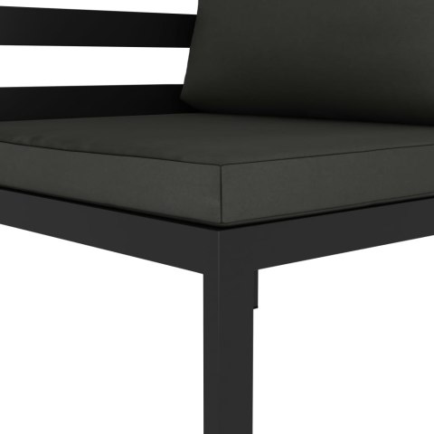 VidaXL 8-cz. zestaw mebli ogrodowych, poduszki, aluminium, antracyt VidaXL 8-cz. zestaw mebli ogrodowych, poduszki, aluminium, antracyt