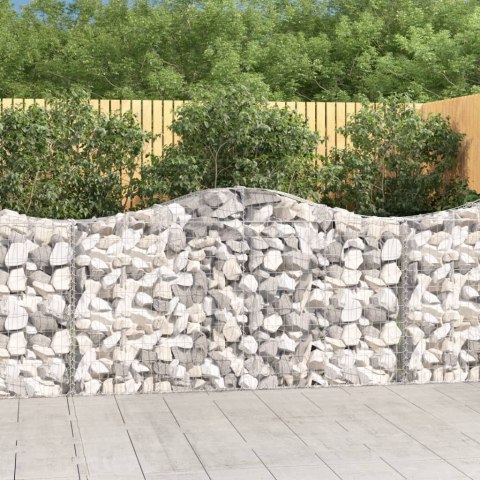 VidaXL Kosze gabionowe, 18 szt, 200x30x100/120cm, galwanizowane żelazo VidaXL Kosze gabionowe, 18 szt, 200x30x100/120cm, galwanizowane żelazo