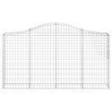 VidaXL Kosze gabionowe, 18 szt, 200x30x100/120cm, galwanizowane żelazo