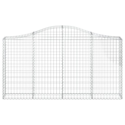 VidaXL Kosze gabionowe, 18 szt, 200x30x100/120cm, galwanizowane żelazo VidaXL Kosze gabionowe, 18 szt, 200x30x100/120cm, galwanizowane żelazo