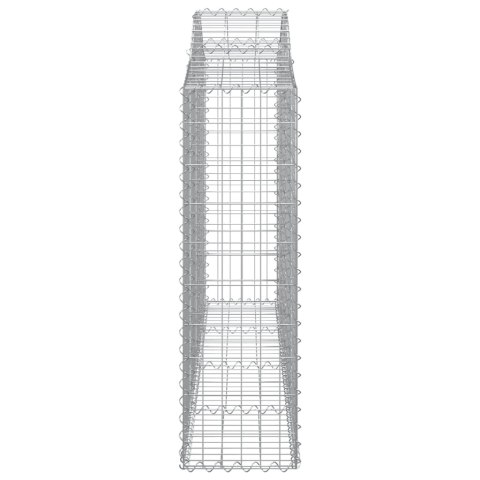 VidaXL Kosze gabionowe, 18 szt, 200x30x100/120cm, galwanizowane żelazo VidaXL Kosze gabionowe, 18 szt, 200x30x100/120cm, galwanizowane żelazo