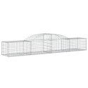 VidaXL Kosze gabionowe, 15 szt, 300x50x40/60 cm, galwanizowane żelazo