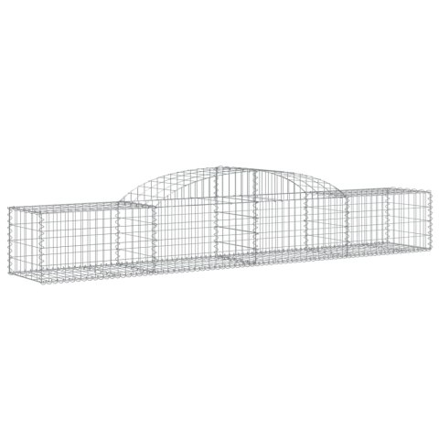 VidaXL Kosze gabionowe, 15 szt, 300x50x40/60 cm, galwanizowane żelazo VidaXL Kosze gabionowe, 15 szt, 300x50x40/60 cm, galwanizowane żelazo