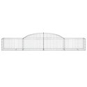 VidaXL Kosze gabionowe, 15 szt, 300x50x40/60 cm, galwanizowane żelazo