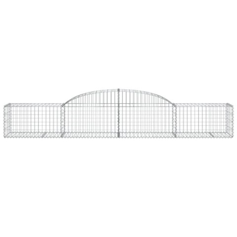 VidaXL Kosze gabionowe, 15 szt, 300x50x40/60 cm, galwanizowane żelazo VidaXL Kosze gabionowe, 15 szt, 300x50x40/60 cm, galwanizowane żelazo
