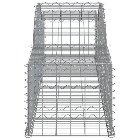 VidaXL Kosze gabionowe, 15 szt, 300x50x40/60 cm, galwanizowane żelazo VidaXL Kosze gabionowe, 15 szt, 300x50x40/60 cm, galwanizowane żelazo