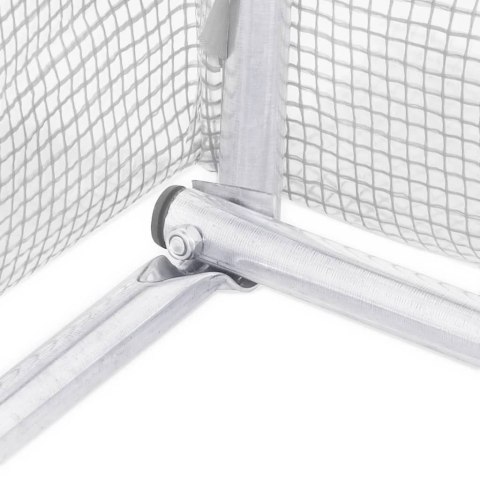 VidaXL Szklarnia ze stalową ramą, biała, 110 m², 22x5x2,3 m VidaXL Szklarnia ze stalową ramą, biała, 110 m², 22x5x2,3 m