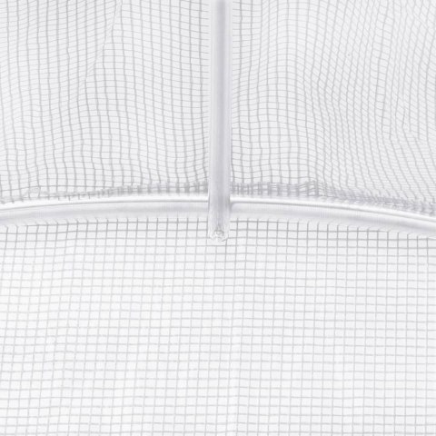 VidaXL Szklarnia ze stalową ramą, biała, 110 m², 22x5x2,3 m VidaXL Szklarnia ze stalową ramą, biała, 110 m², 22x5x2,3 m