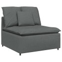 VidaXL Sofa modułowa z poduszkami Tkanina Ciemnoszara