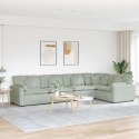 VidaXL Sofa modułowa z poduszkami aksamitna jasnoszara