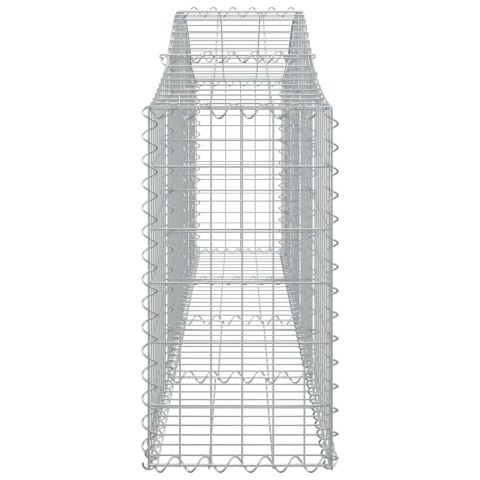 VidaXL Kosze gabionowe, 13 szt, 200x30x60/80 cm, galwanizowane żelazo VidaXL Kosze gabionowe, 13 szt, 200x30x60/80 cm, galwanizowane żelazo
