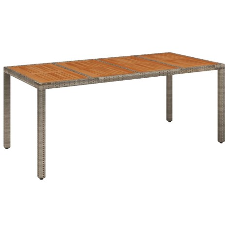 VidaXL 9-cz. zestaw mebli ogrodowych z poduszkami, szary, rattan PE VidaXL 9-cz. zestaw mebli ogrodowych z poduszkami, szary, rattan PE