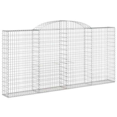 VidaXL Kosze gabionowe, 10 szt 300x30x140/160 cm, galwanizowane żelazo VidaXL Kosze gabionowe, 10 szt 300x30x140/160 cm, galwanizowane żelazo