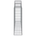 VidaXL Kosze gabionowe, 30 szt, 200x30x100/120cm, galwanizowane żelazo