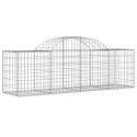 VidaXL Kosze gabionowe, 40 szt, 200x50x60/80 cm, galwanizowane żelazo