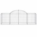 VidaXL Kosze gabionowe, 40 szt, 200x50x60/80 cm, galwanizowane żelazo