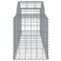VidaXL Kosze gabionowe, 40 szt, 200x50x60/80 cm, galwanizowane żelazo