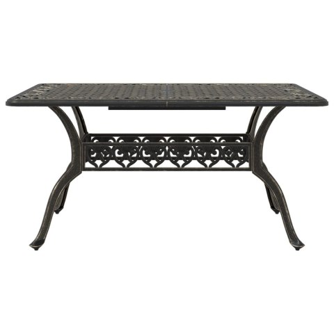 VidaXL 7-częściowy zestaw mebli ogrodowych, brąz, odlewane aluminium VidaXL 7-częściowy zestaw mebli ogrodowych, brąz, odlewane aluminium