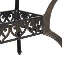 VidaXL 7-częściowy zestaw mebli ogrodowych, brąz, odlewane aluminium