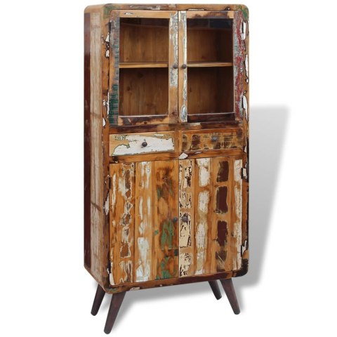 VidaXL Kredens, lite drewno odzyskane, 90x40x190 cm VidaXL Kredens, lite drewno odzyskane, 90x40x190 cm
