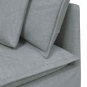 VidaXL Sofa modułowa z poduszkami Tkanina jasnoszara