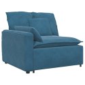 VidaXL Sofa modułowa z poduszkami Velvet Blue