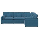 VidaXL Sofa modułowa z poduszkami Velvet Blue